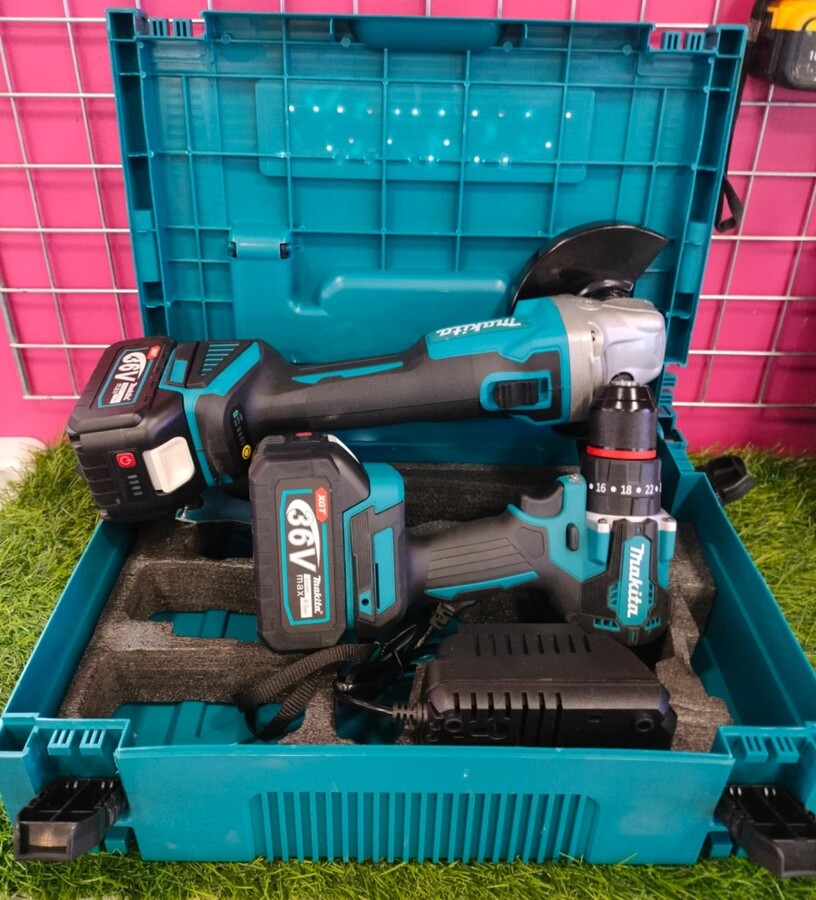 Набор инструментов УШМ + Шуруповёрт MAKITA