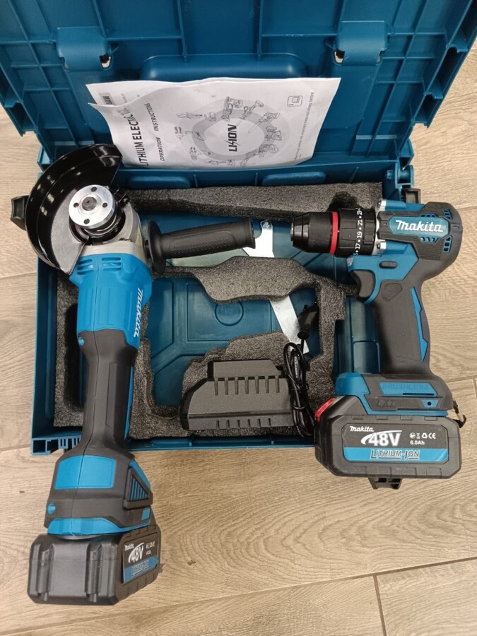 Набор инструментов УШМ + шуруповёрт Makitа