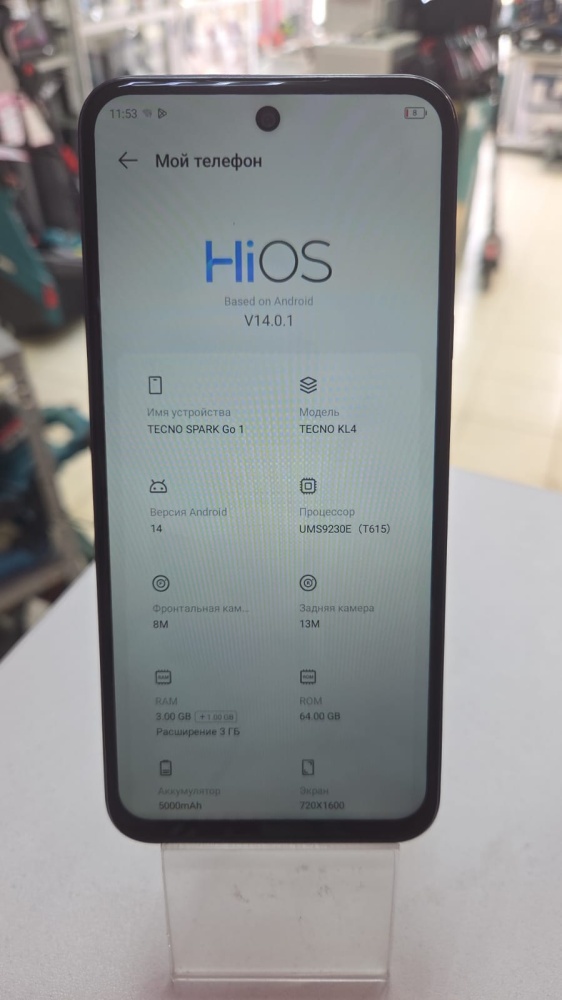 Мобильный телефон Tecno spark go 1 3\64