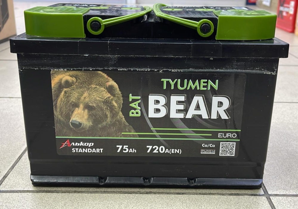 АКБ Tyumen BatBear 6СТ-75 VLA 12V 75 Ач