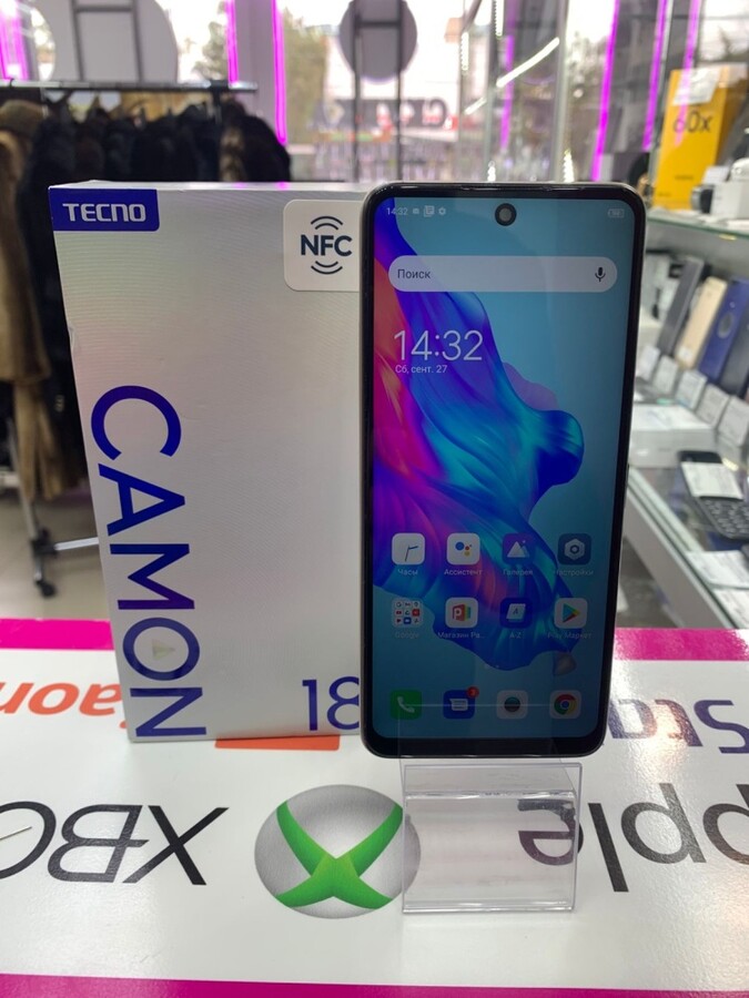Мобильный телефон Tecno CAMON 18 6/128gb