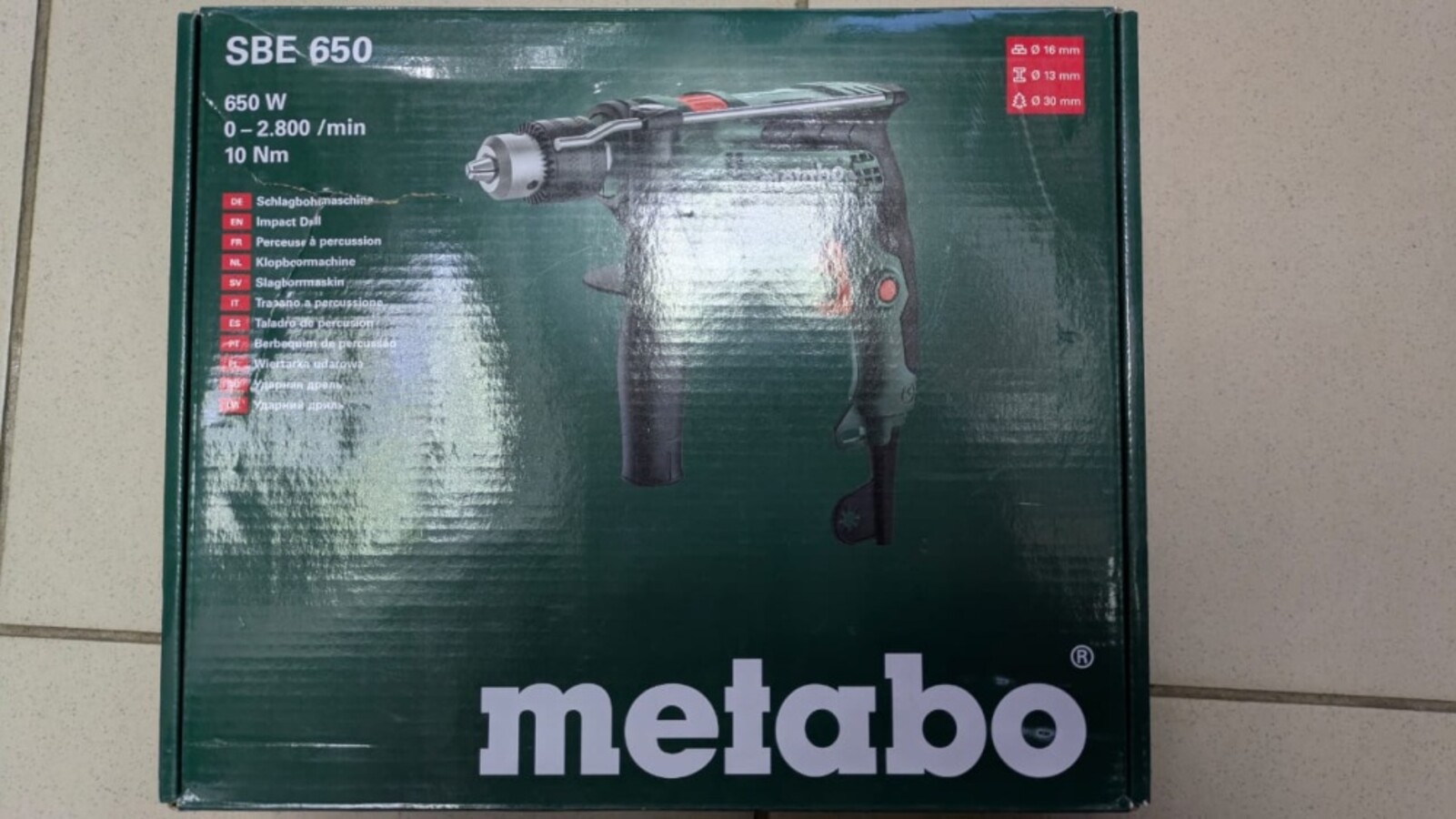 Дрель Metabo SBE 650