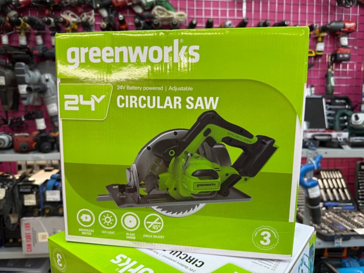 Циркулярная пила GreenWorks GD24CS