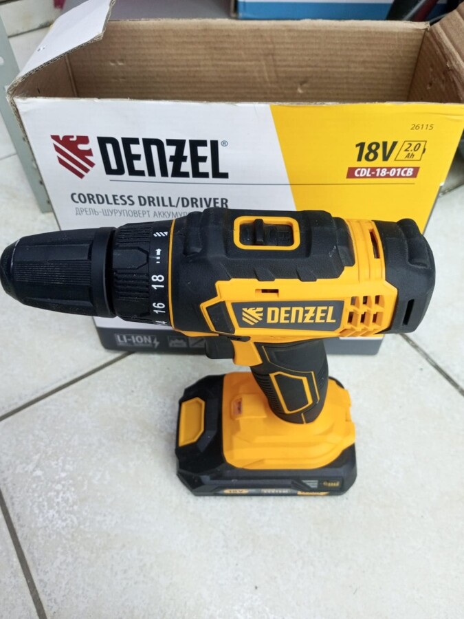 Шуруповерт Denzel cdl18-01cb