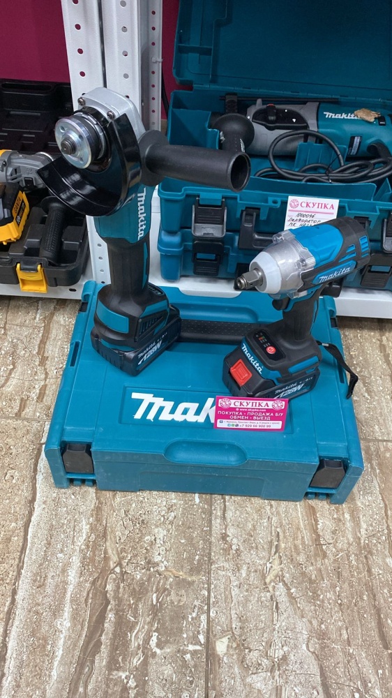 Набор инструментов Makita  УШМ+ГАЙКОВЁРТ