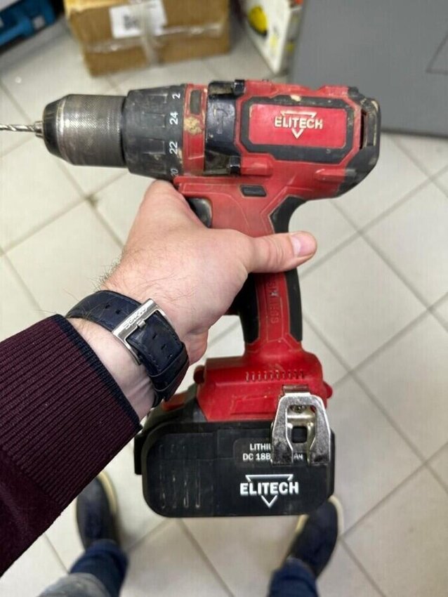 Шуруповерт Elitech Ударный Да 18УБЛ2