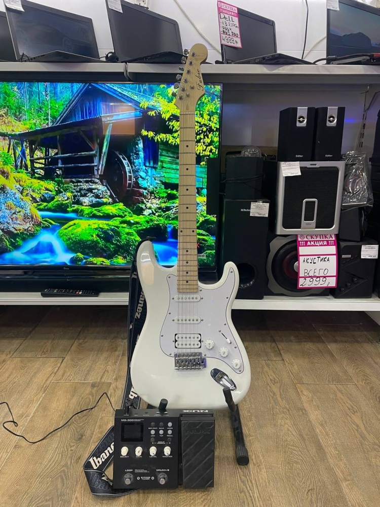 Электрогитара Fabio c электропедалью