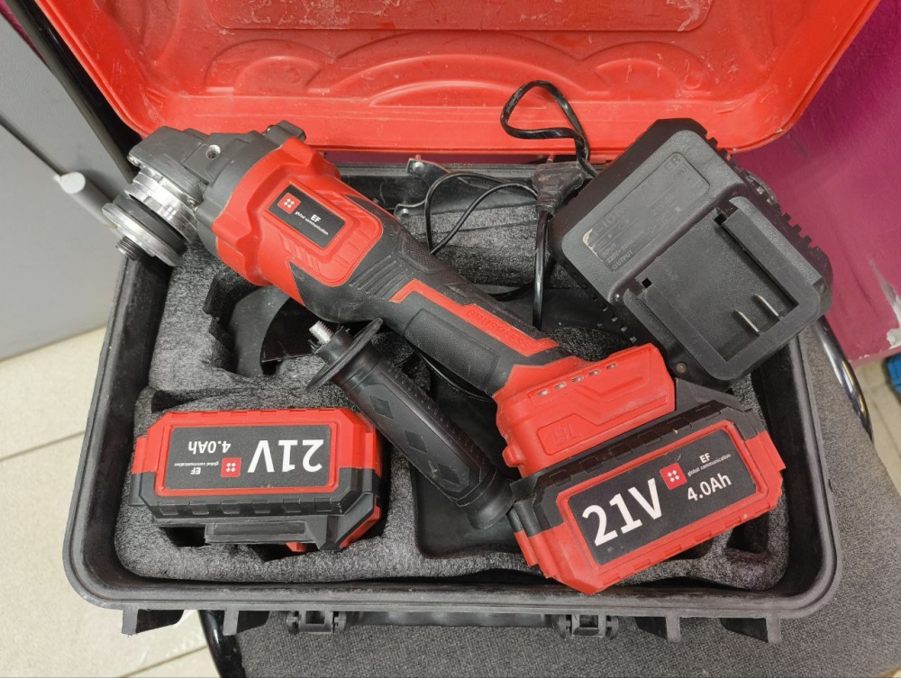 УШМ (Болгарка) аккумуляторная EF 21V 4a