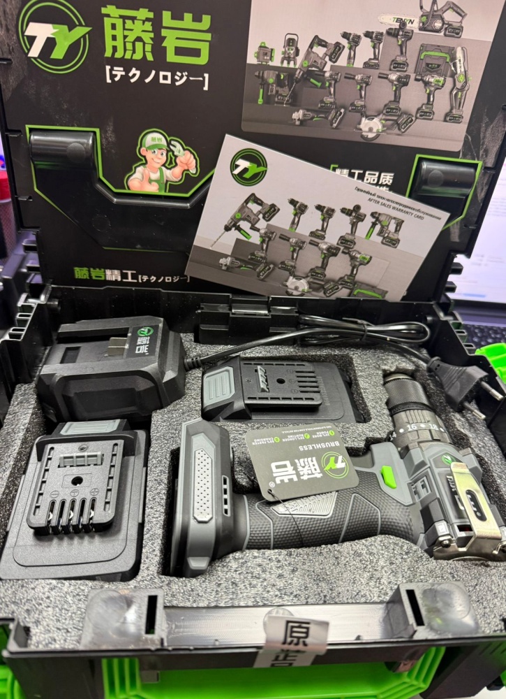 Шуруповерт TENIN 21v ударный